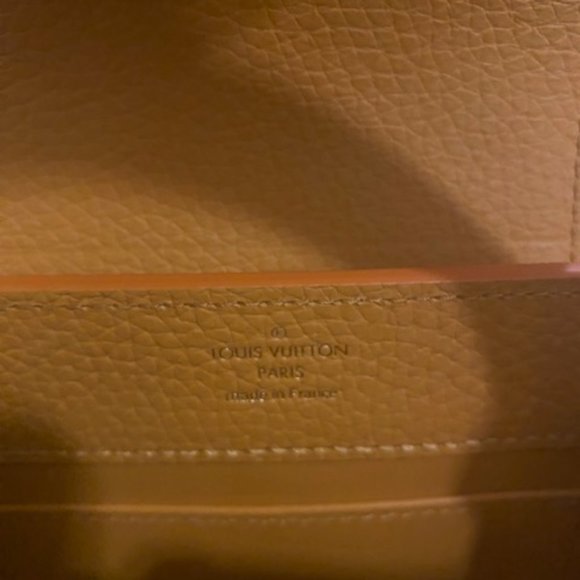 *AUTHENTIC* Louis Vuitton Mini Taurillon Capucines - Orange with Mother of Pearl - Picture 7 of 10